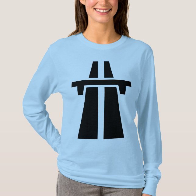 T-shirt Autoroute, autoroute, autoroute - Noir (Devant)