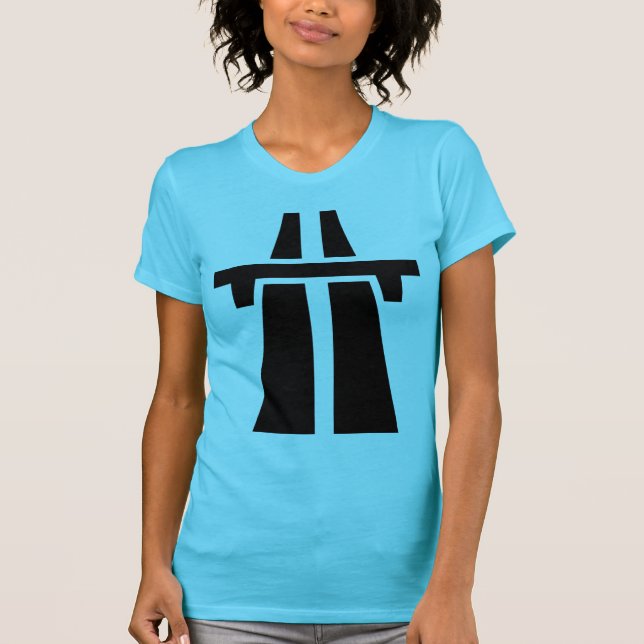 T-shirt Autoroute, autoroute, autoroute - Noir (Devant)
