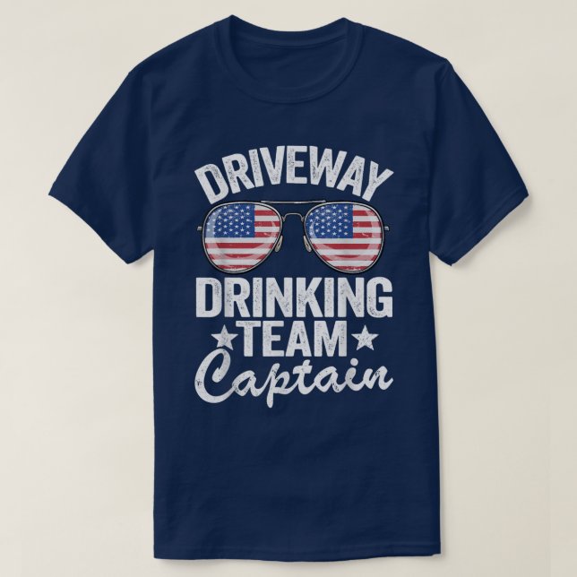 T-shirt Autoroute de la bière Buinker US Drapeau Autoroute (Design devant)