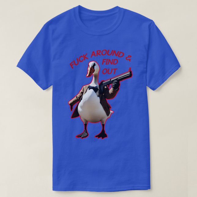 T-shirt Autour Découvrez Oie Silly (Design devant)