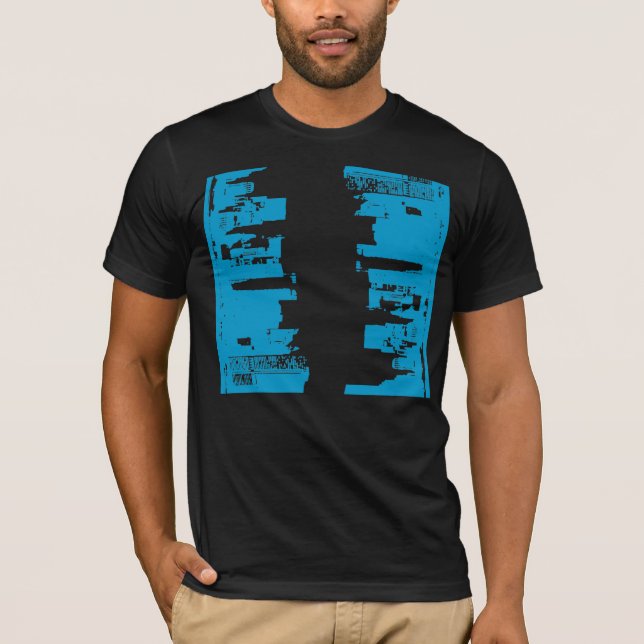 T-shirt Autour Upside Downtown Abstraction (Devant)