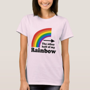 T-SHIRT AUTRE MOITIÉ DE MON ARC-EN-CIEL POINTANT VERS LA D