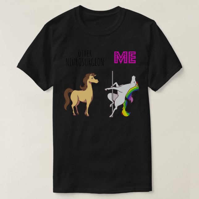 T-shirt autre neurochirurgien Unicorn (Design devant)