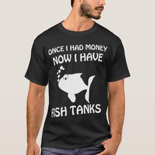 T-shirt Autrefois j'avais de l'argent maintenant j'ai des  (Devant)