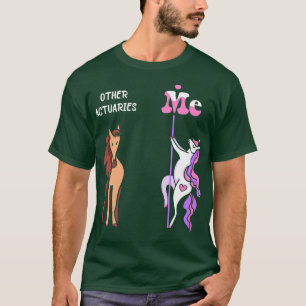 T-shirt Autres actuaires Me Tee Unicorn Actuaire Drôle Cad