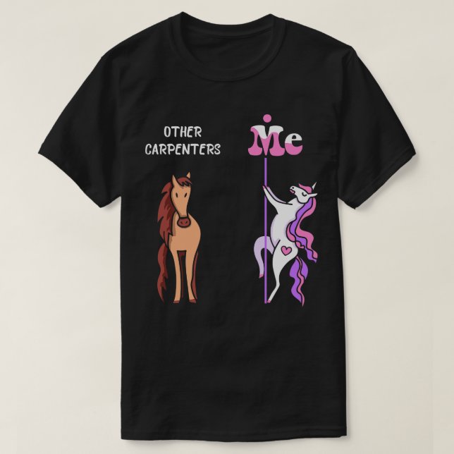 T-shirt Autres menuisiers Me Tee Unicorn penter Drôle cade (Design devant)