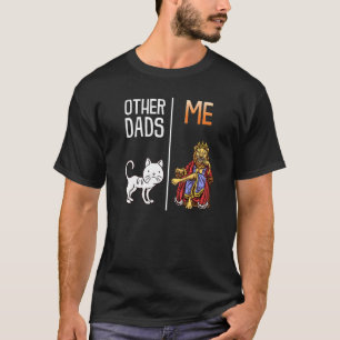 T-shirt Autres papas hommes Moi Chat Lion Nouveau Père 1er
