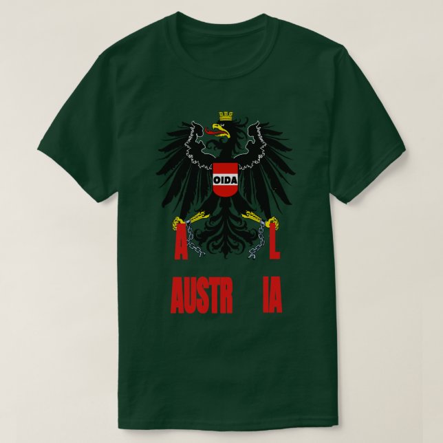 T-shirt Autriche Australie Confusion avec les aigles (Design devant)