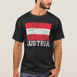 T-shirt Autriche Autriche Drapeau Fierté Racines Pays Fam