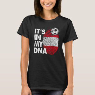 T-shirt Autriche Dans Mon Dna Autriche Drapeau Équipe Autr