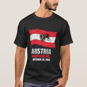 T-shirt Autriche Drapeau T Chemise Indépendance autrichien