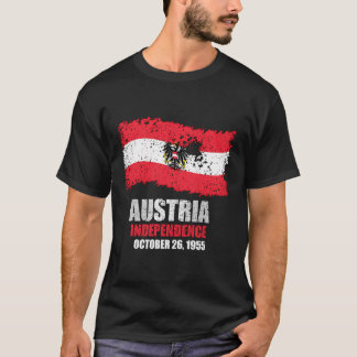 T-shirt Autriche Drapeau T Chemise Indépendance autrichien