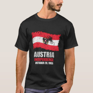 T-shirt Autriche Drapeau T Chemise Indépendance autrichien