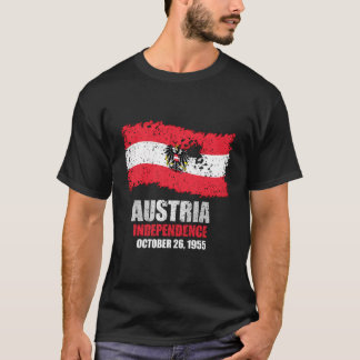 T-shirt Autriche Drapeau T Chemise Indépendance autrichien