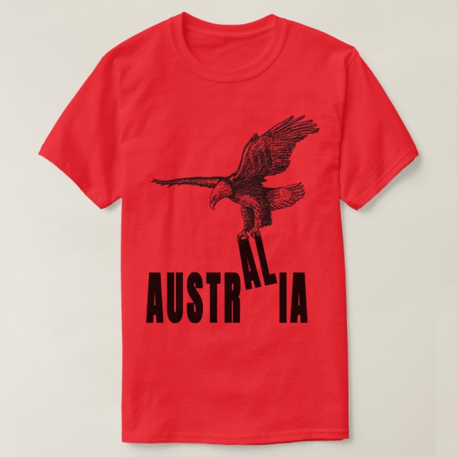 T-shirt Autriche pas Australie Aigle (Design devant)