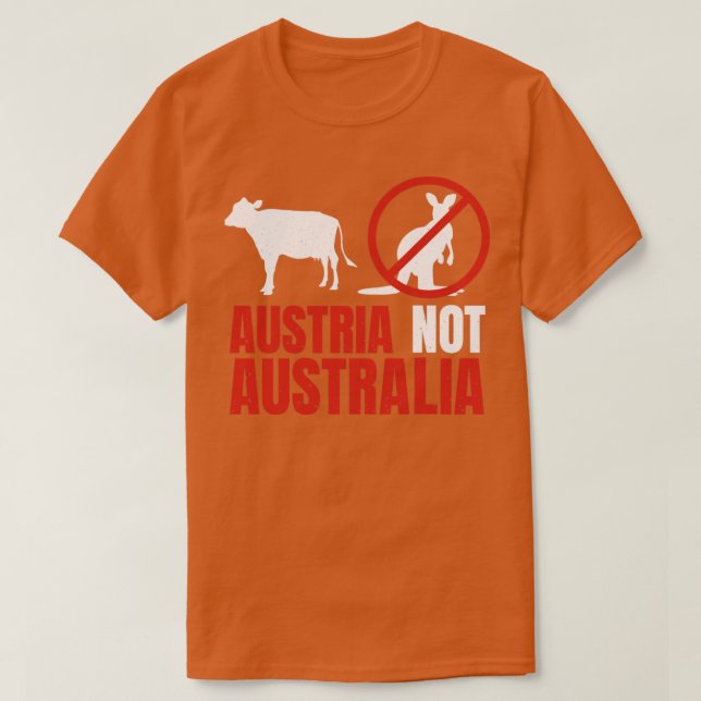 T-shirt Autriche Pas Australie Kangaroos Funny Pun (Design devant)