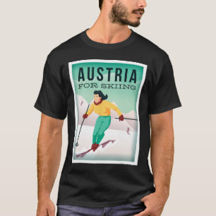 T-shirt Autriche Pour Ski Pistensau Et Skihaserl Se Déroul
