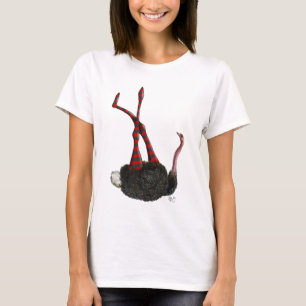 T-shirt Autruche avec les guêtres rayées
