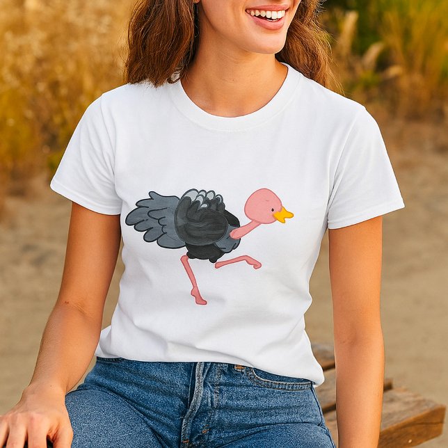 T-shirt Autruche en course (Créateur téléchargé)