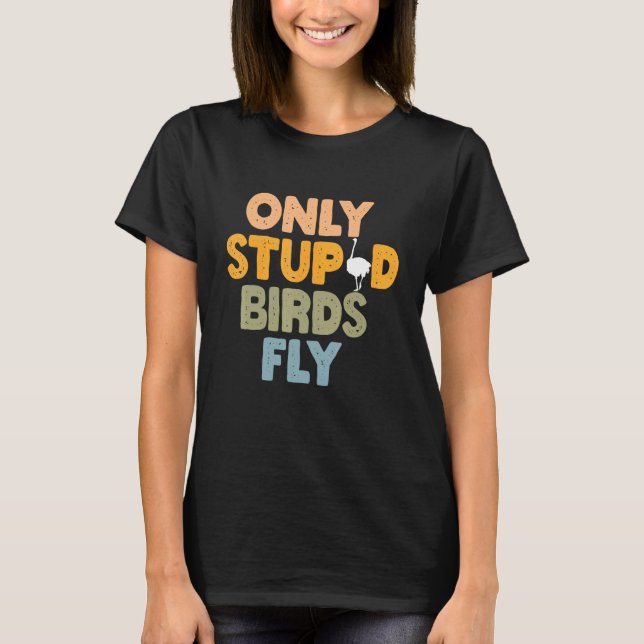 T-shirt Autruche mignonne (Devant)