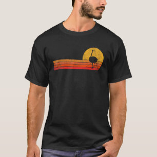 T-shirt Autruche Rétro Autruche Vintage