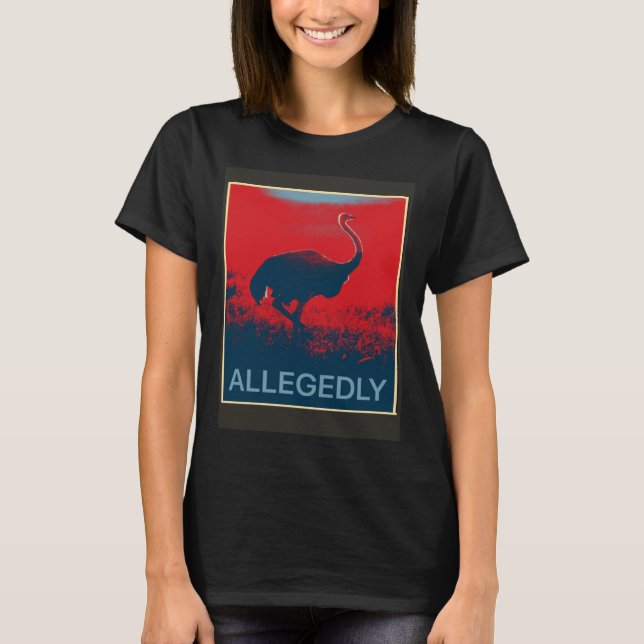 T-shirt Autruche supposée   Oiseau incapable de voler (Devant)