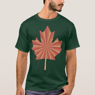 T-shirt Autumn Fall Leaves Season Maple Leaf Tree Orange R