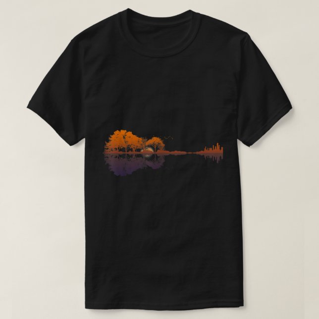 T-shirt Autumn Forest and City Reflection Art (Design devant)
