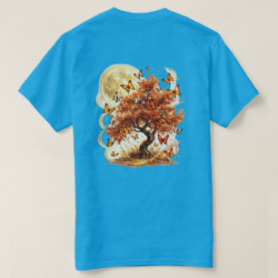 T-shirt Autumn Moon Tree Art