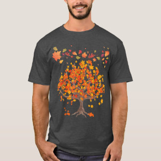 T-shirt Autumn Tree Leaves Nature Forest Cas69