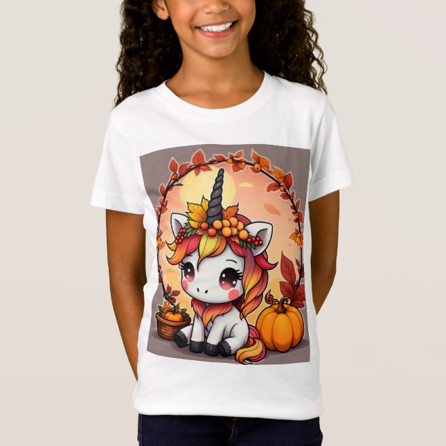 T-Shirt Autumn Unicorn  (Devant)
