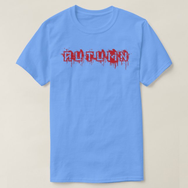 T-shirt AutumnFirst Name Halloween Costume Personalized (Design devant)