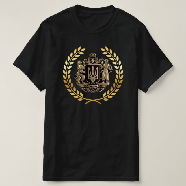 T-Shirt aux Armes de l'Ukraine (Design devant)