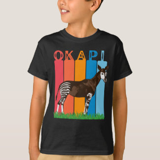 T-Shirt aux bars colorés Okapi Fan