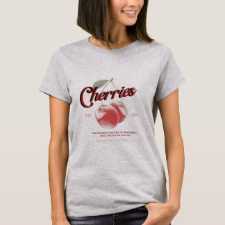 T-shirt aux cerises pour femmes 