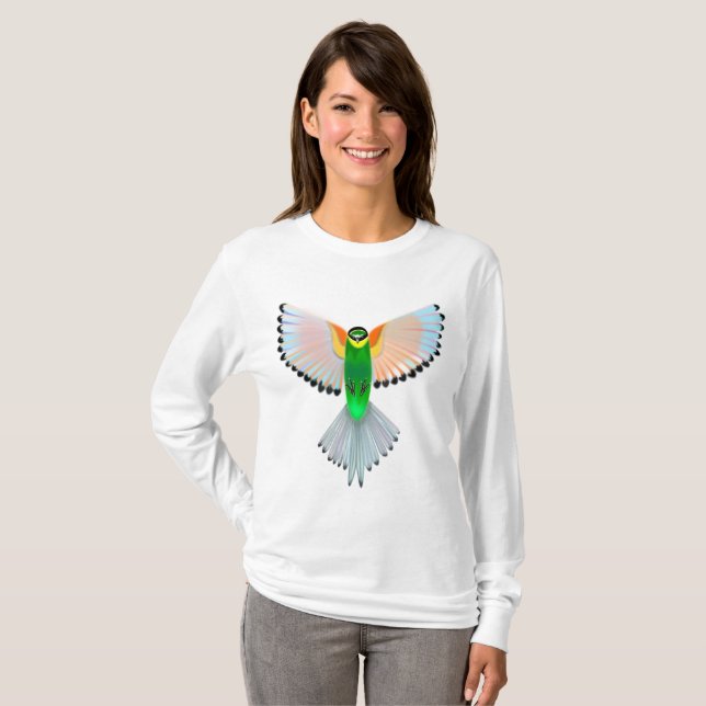 T-shirt aux couleurs d'oiseaux (Devant entier)