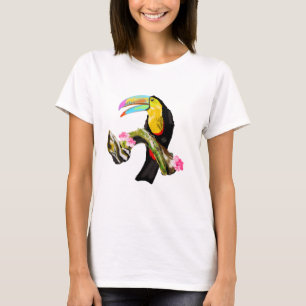 T-Shirt aux oiseaux du Toucan - Vacances d'été exo