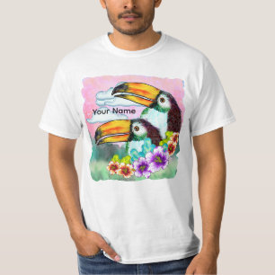 T-shirt aux toucans tropicaux