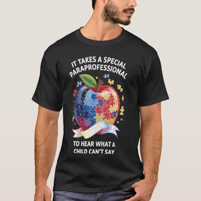 T-shirt Auxiliaire d'autisme (Devant)