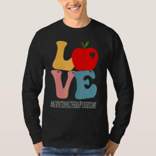 T-shirt Auxiliaire d'ergothérapie Amour Groovy Retour à