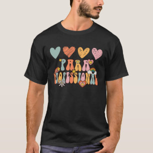 T-shirt Auxiliaire Spécialisé Groovy Rétro Vintage Arc-en-