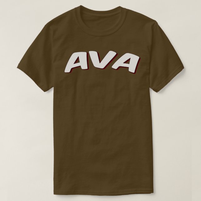 T-shirt Ava Mon nom est Ava 1 (Design devant)