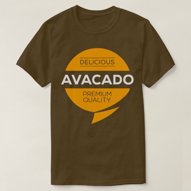 T-shirt Avacado Conception alimentaire 2 (Design devant)