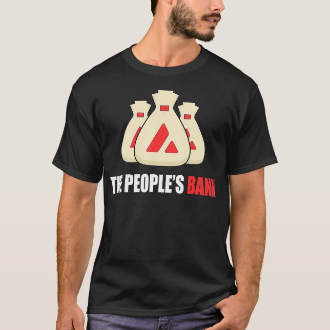 T-shirt Avalanche La Banque du Peuple AVAX Money cool  (Devant)
