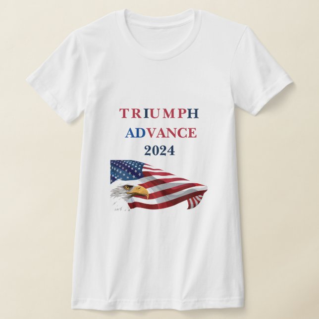 T-shirt Avance du triomphe du vote patriotique de 2024 (Poser)