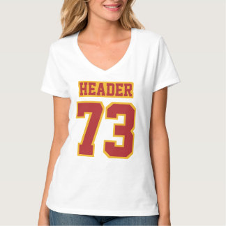 T-shirt AVANT BLANC SCARLET ROUGE OR femmes Hanes Nano Tee