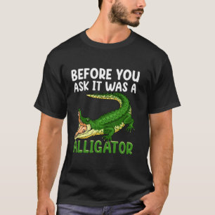 T-shirt Avant de demander c'était Alligator drôle Amputee