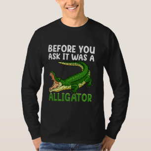 T-shirt Avant de demander c'était Alligator drôle Amputee
