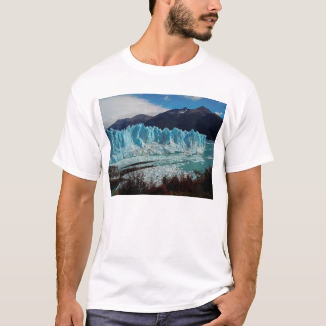 T-shirt Avant de glacier de Perito Moreno dans les Andes (Devant)