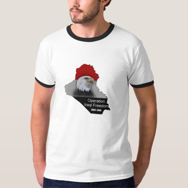 T-shirt Avant de liberté irakienne d'opération et arrière (Devant)